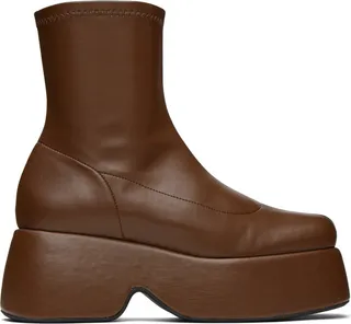 Simon Miller Brown Faux-Leather Boots