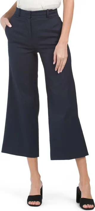 Cropped Flare Chino Pants