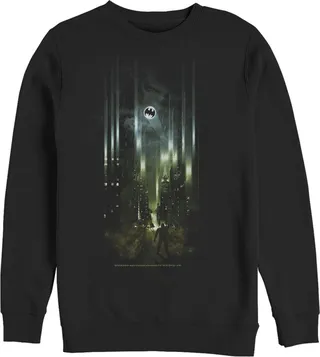 Men's Batman Gotham City Signal Sweatshirt - Black - Medium