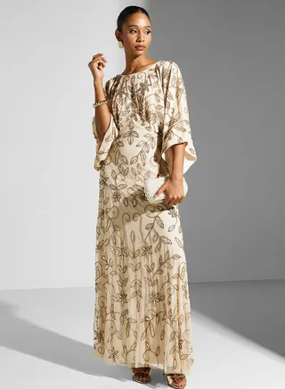 Lace Detail Tiered Dress