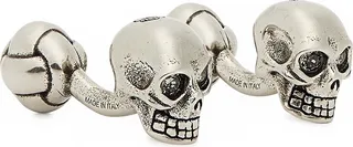 Alexander McQueen Skull-embellished Silver-tone Cufflinks