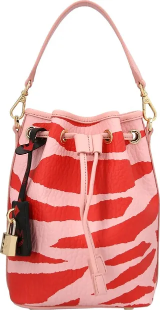 MCM Zebra Print Drawstring Tote Bag