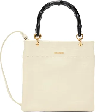 Jil Sander Off-White Small Leather Tote