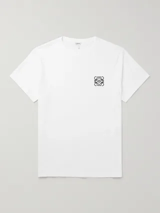 Logo-Embroidered Cotton-Jersey T-Shirt