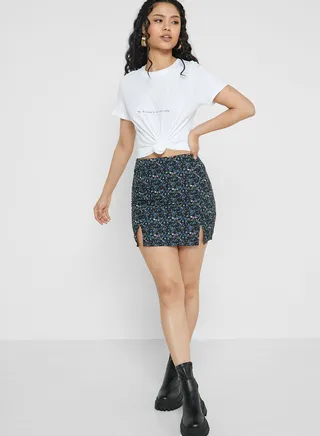 High Waist Mini Skirt