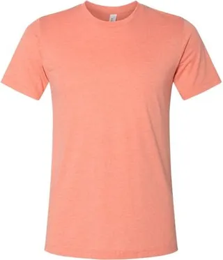 BELLA + CANVAS Bella + Canvas Adults Unisex Heather CVC T-Shirt (Heather Sunset) - Orange
