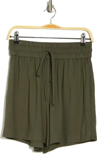 High Waist Drawstring Shorts