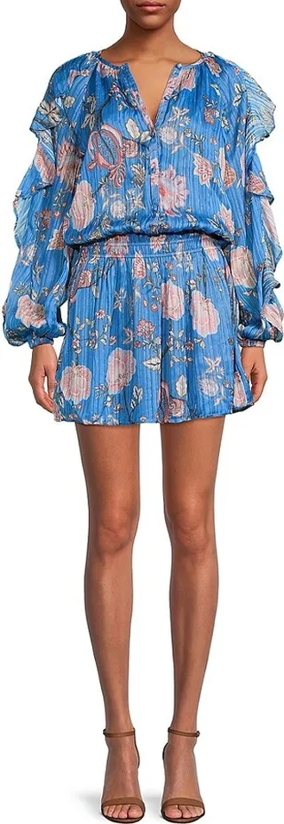 Hamilton Floral Blouson Mini Dress