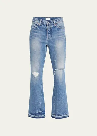 The Boots Distressed Loose Straight Jeans