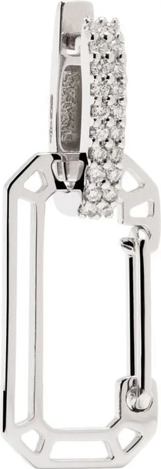 18kt white gold Small Chiara diamond earring