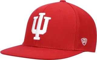 Men's Top of the World Crimson Indiana Hoosiers Team Color Fitted Hat