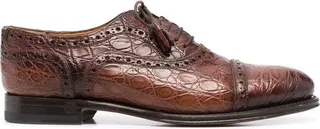 Gucci Brogue Detailing Lace-Up Shoes