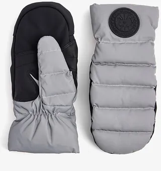 Womens Reflective-reflechissant Reflective-panel Shell-down Gloves