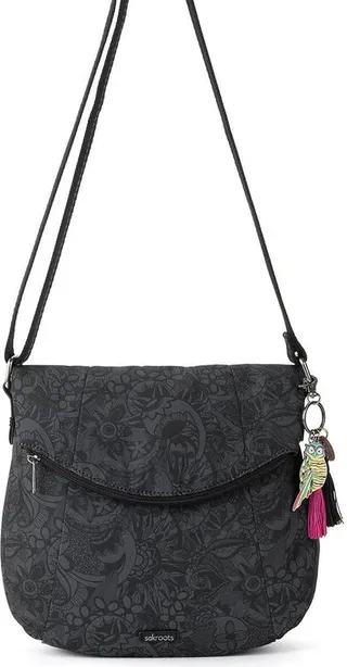 Sakroots Foldover Crossbody Bag - Black