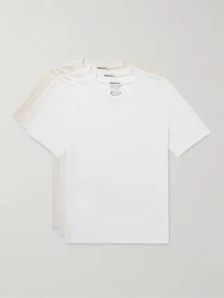 Three-Pack Organic Cotton-Jersey T-Shirt