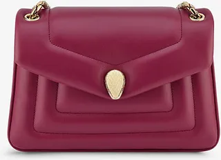 Womens Red Serpenti Reverse Leather Cross-body bag
