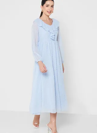 Ruffle Detail Dress