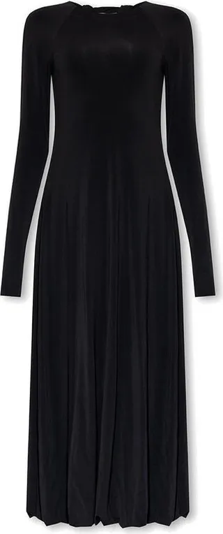 Jil Sander Open Back Flared Midi Dress