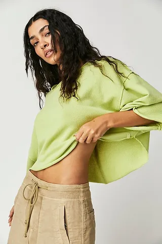 Off My Mind Terry Tee by We The Free at Free People