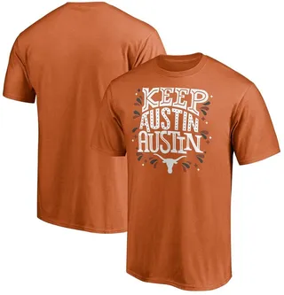 Men's Fanatics Branded Texas Orange Texas Longhorns Hometown Collection Keep Austin T-shirt