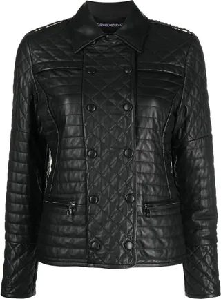 Quilted High-Neck Jacket