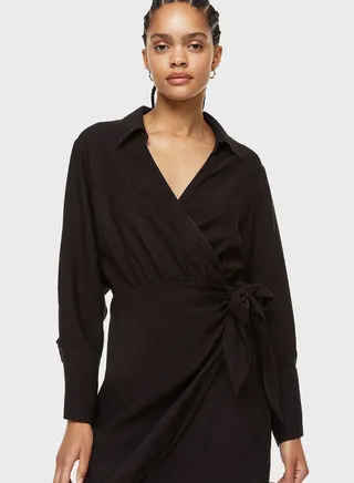 Tie Detail Wrap Dress