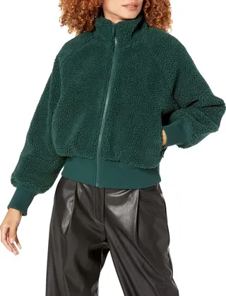 The Drop Women's Lee Sherpa Bomber Jacket