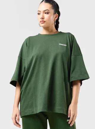 Exaggerated Space Printed T-Shirt