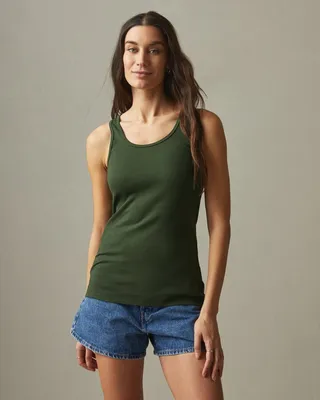 Rib Tank - Kombu Green