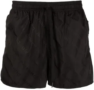 Logo-Print Drawstring Track Shorts