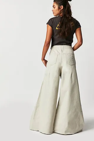 Sandrine Rose Paneled Wide-Leg Pants by Sandrine Rose at Free People