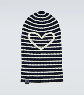 Anagram striped wool ski mask