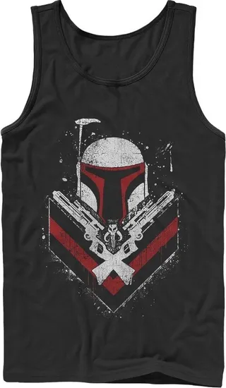 Men's Star Wars Boba Fett No Threats Only Promises Tank Top - Black - Medium
