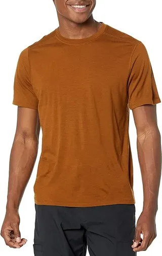 Smartwool Merino Short Sleeve Tee (Fox Brown) Men's Clothing