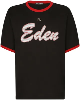 logo-patch cotton T-shirt