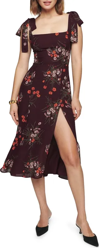 Twilight Tie Shoulder Midi Dress