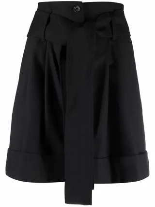 Belted High Rise Shorts