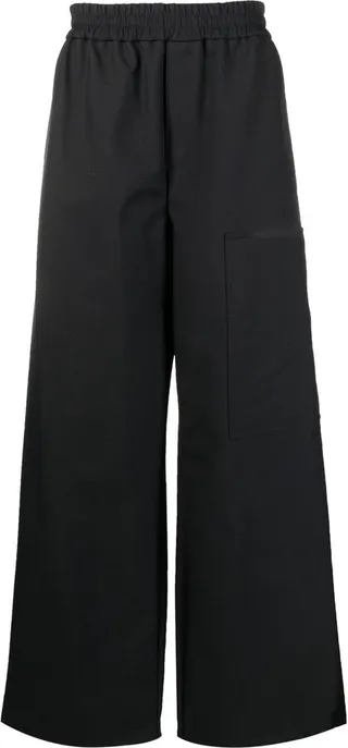 High-Waisted Wide-Leg Trousers
