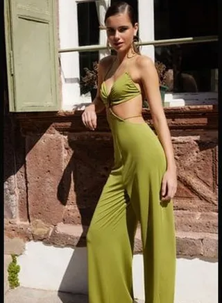 Knitted Cut-out Jumpsuit