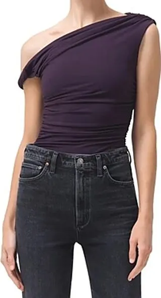 Agolde Hilma Twist Sleeve Bodysuit