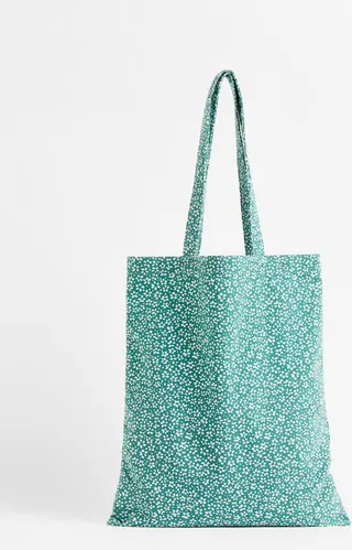 Printed Canvas Tote Bag