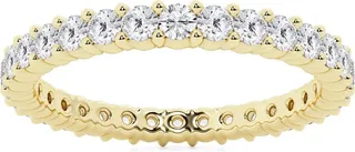 Yellow Gold Lab Created Diamond Ring - 1.00 ctw