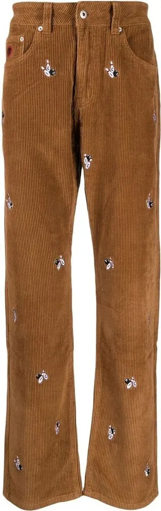 Straight-Leg Corduroy Trousers