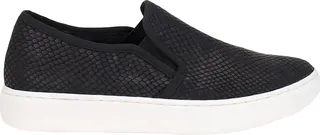 Somers Womens Leather Snake Embossed Slip-On Sneakers