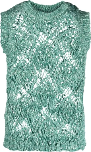 Green Nimgina Wool Sweater Vest