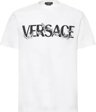 Baroque print cotton jersey t-shirt
