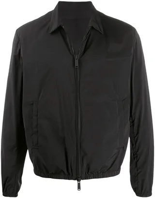 Logo Print Bomber Jacket