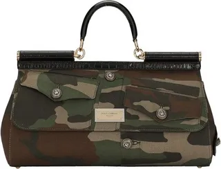 Camouflage patchwork Sicily bag