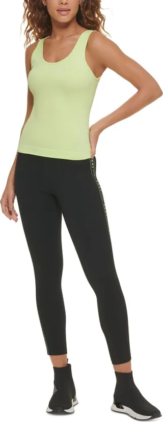 Dkny Sports Women's Twill Seamless Scoop-Neck Tank Top