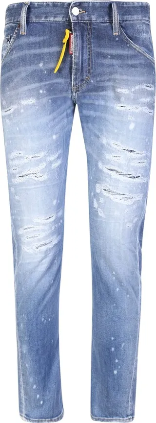 Light Blue Sexy Twist Distressed Jeans